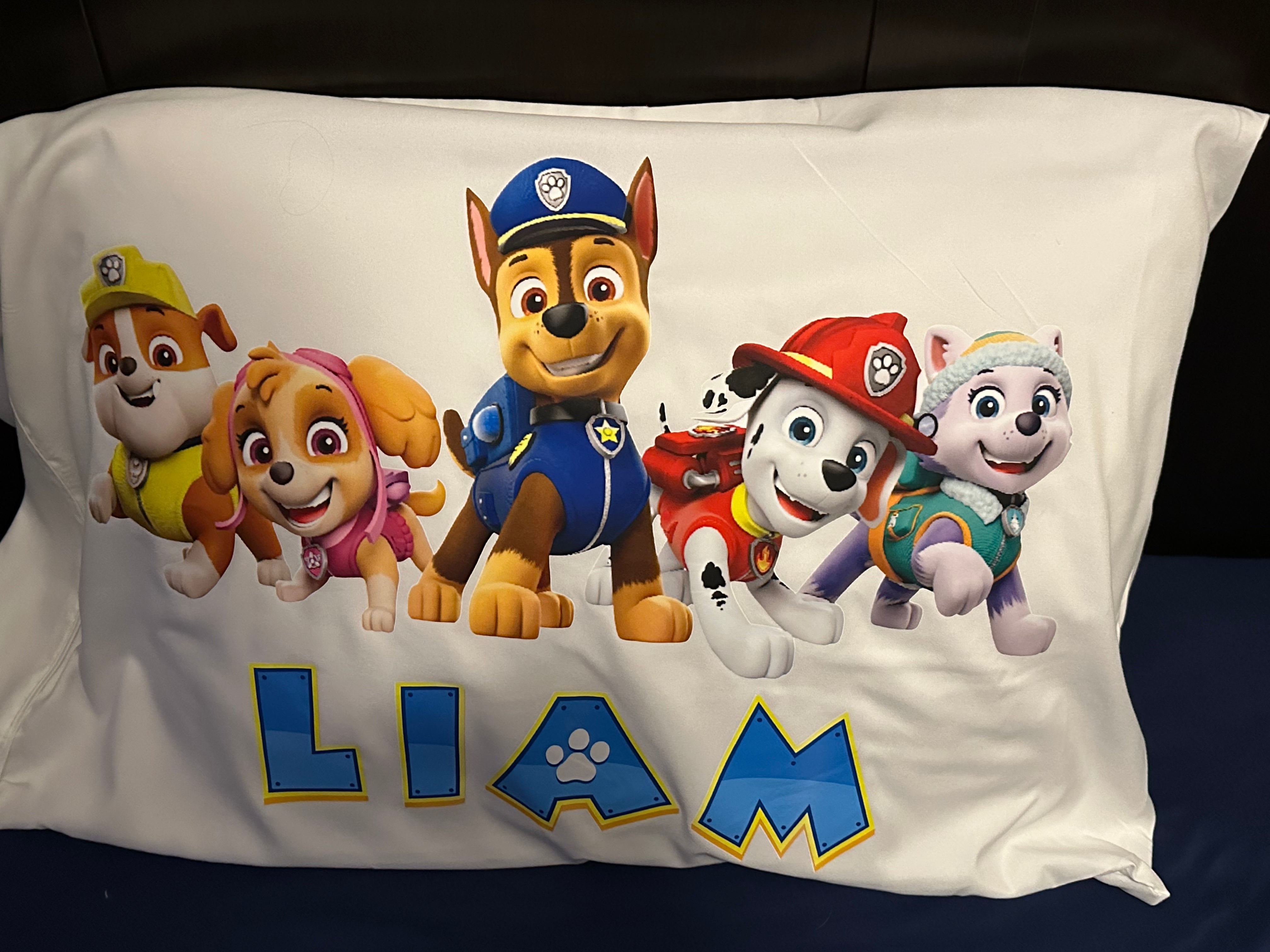 Personalized paw patrol pillowcase best sale