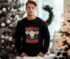 Eggnog Distressed Christmas DTF Print