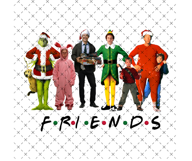 Christmas Friends 4 DTF Print
