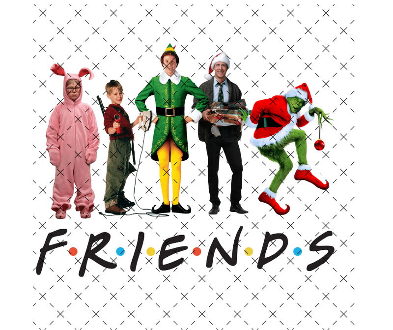 Christmas Friends 3 DTF Print