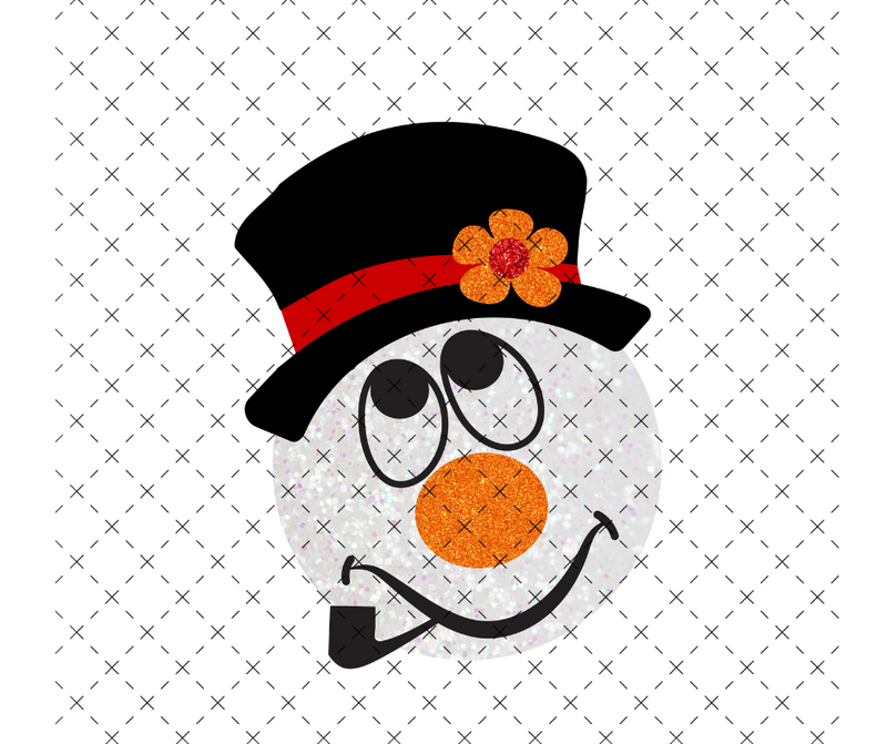 Christmas Snowman DTF Print