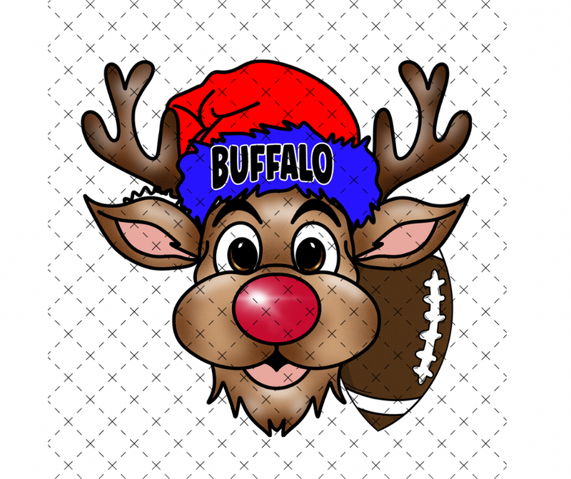 Buffalo Reindeer DTF Print