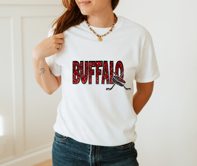 Buffalo Red and Black Sequin T shirt