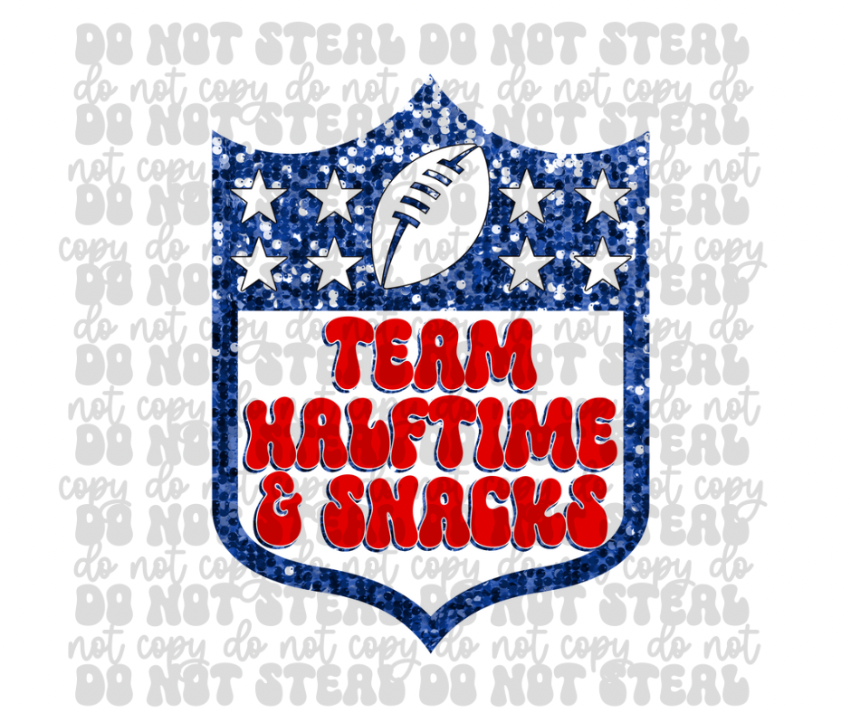Team Halftime Snacks Shield 1 DTF Print