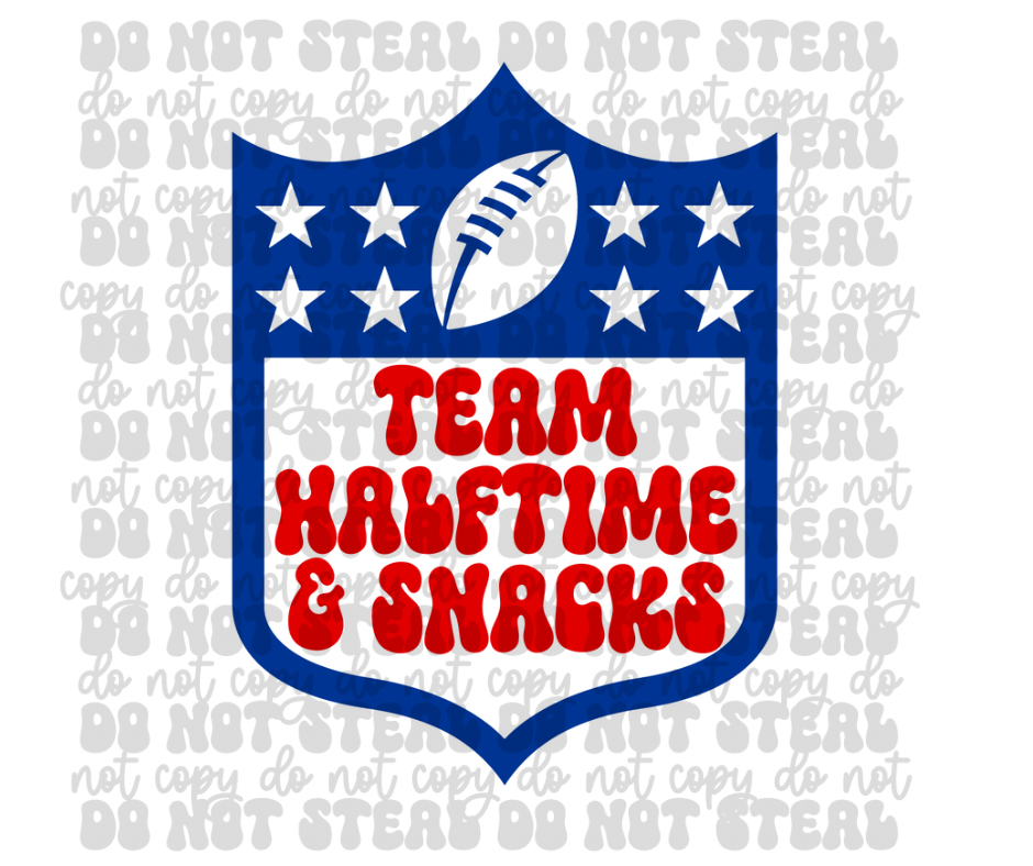Team Halftime Snacks Shield 2 DTF Print