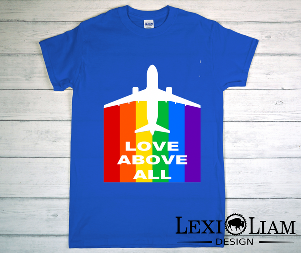 Love Above All Airplane 737 T-shirt special