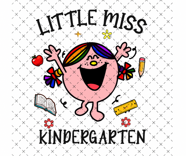 Little Miss Kindergarten DTF Print