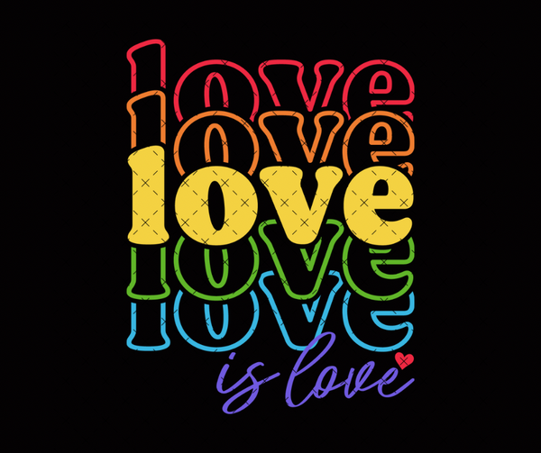 Love is love Pride DTF Print