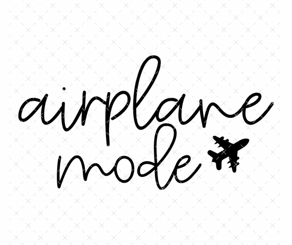 Airplane Mode Light Shirt DTF Print