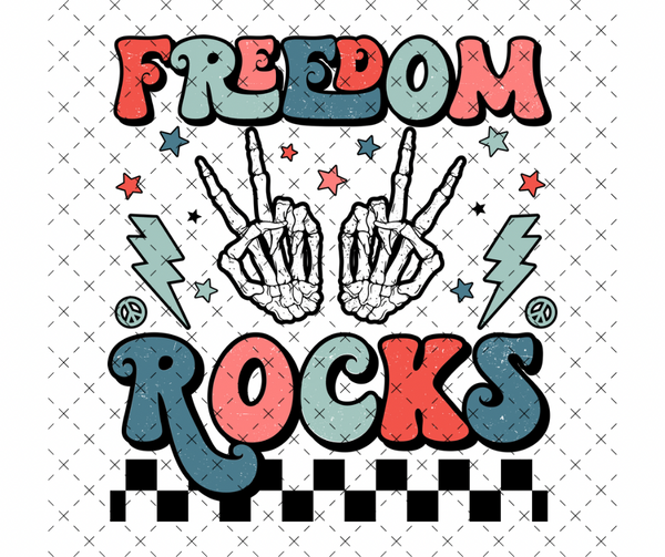Freedom Rocks Retro DTF Print