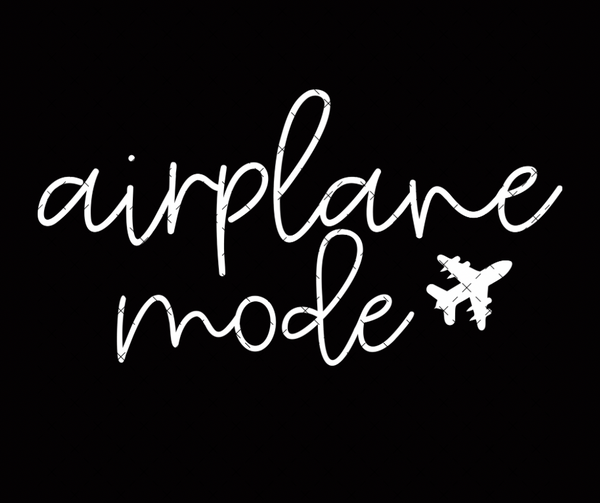 Airplane Mode Dark Shirt DTF Print