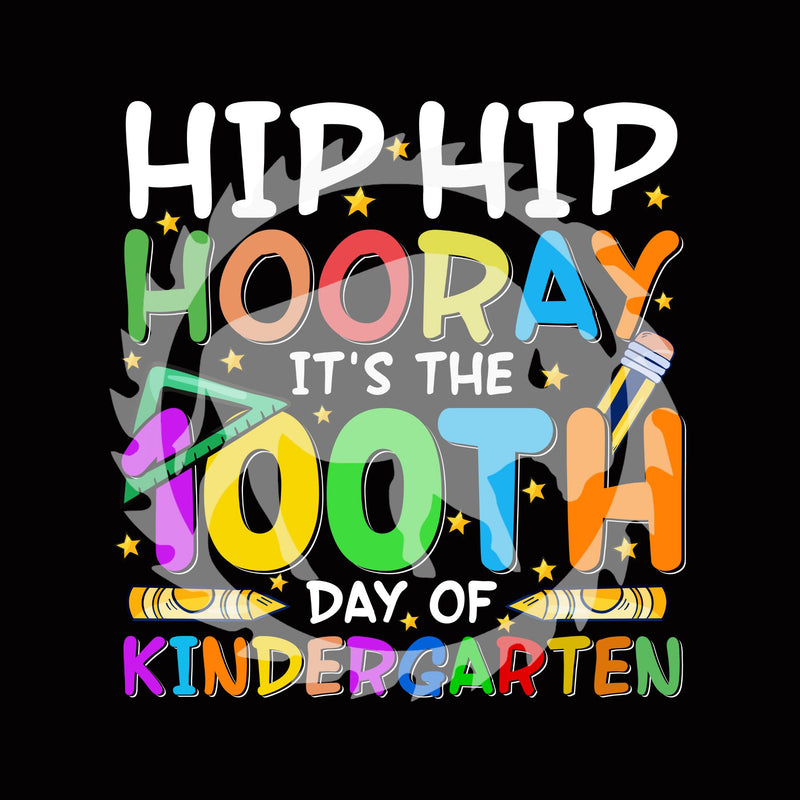 Hip Hip Hooray100 Days of Kindergarten DTF Print