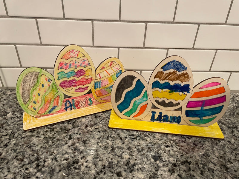 Easter egg coloring DIY