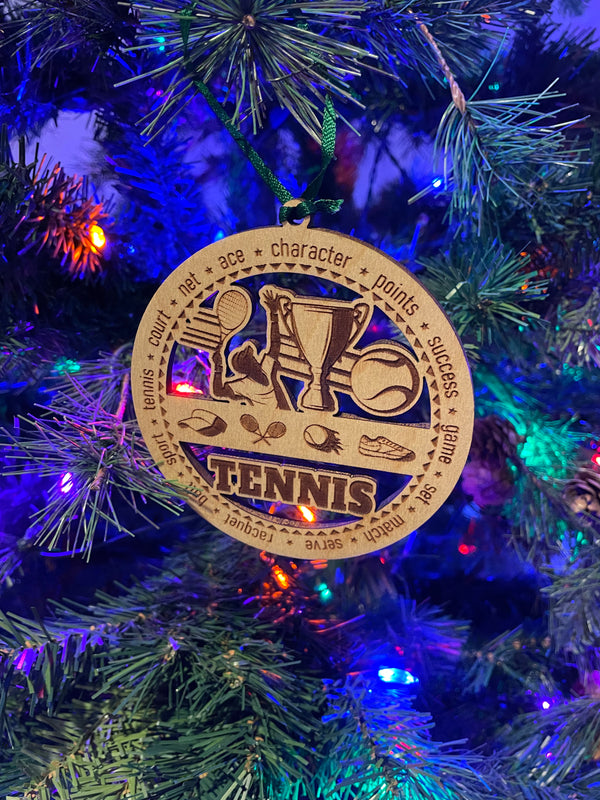 Mens Tennis Ornament