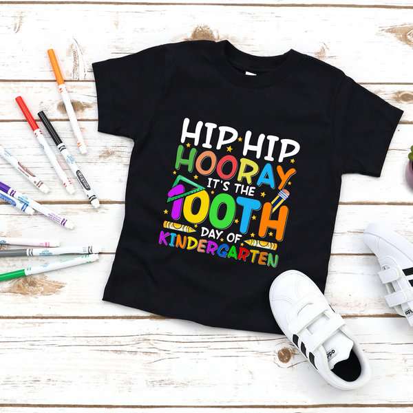 Hip Hip Hooray 100th Day Kindergarten T-shirt