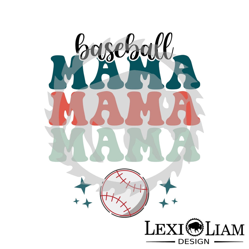 Baseball Mama DTF Print