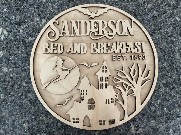 Sanderson Bed and Breakfast DIY door round