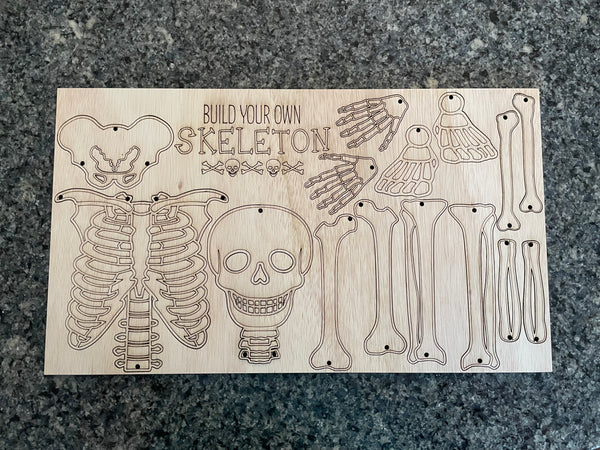 Build your own skeleton-kids craft-DIY build