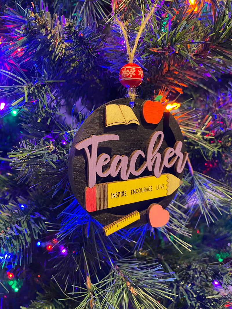Teacher Gift Card Ornament