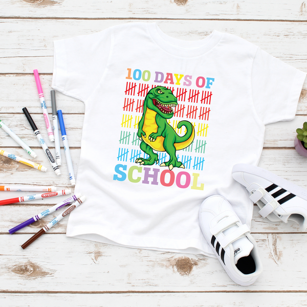 100 Days of School Dinosaur T-shirt