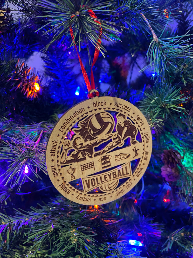 Mens Volleyball Ornament