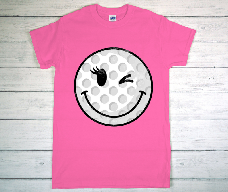 Golf ball wink DTF Print