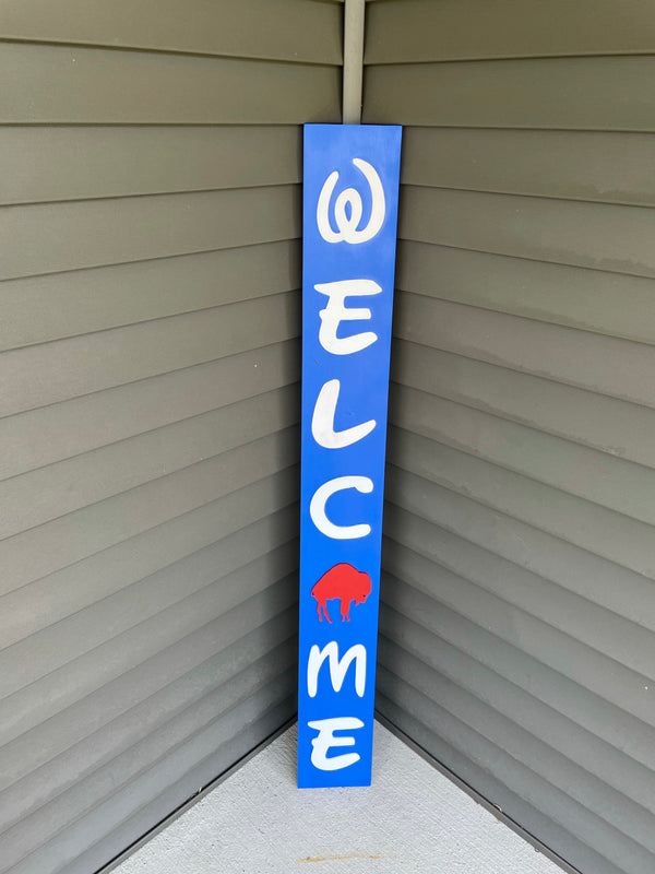 Welcome porch sign