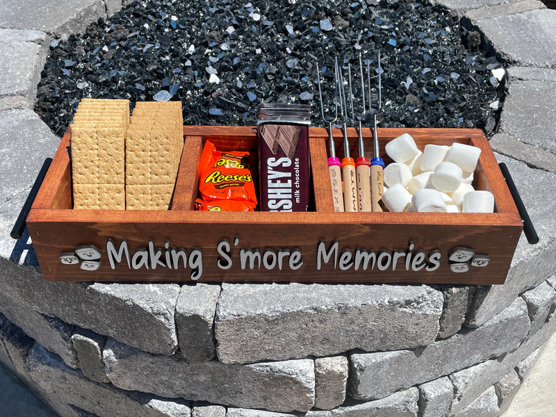 S'mores Station Caddy box. - S'mores roasting station