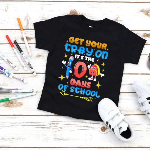 Get your Cray-on 100th Day (2)T-shirt