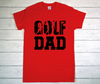 Golf Dad Black DTF Print