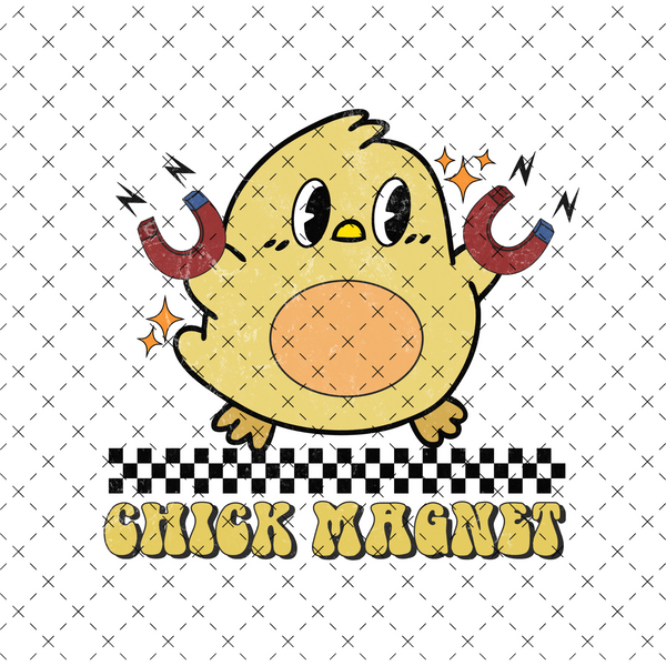 Chick Magnet Distressed DTF Print